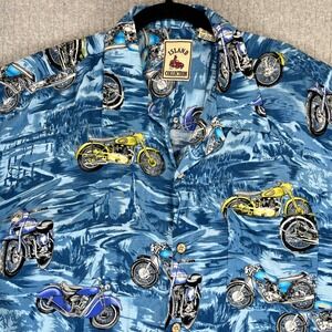Vintage‎ custom motorcycle shirt Mens XXL Harley Davidson Indian mechanic